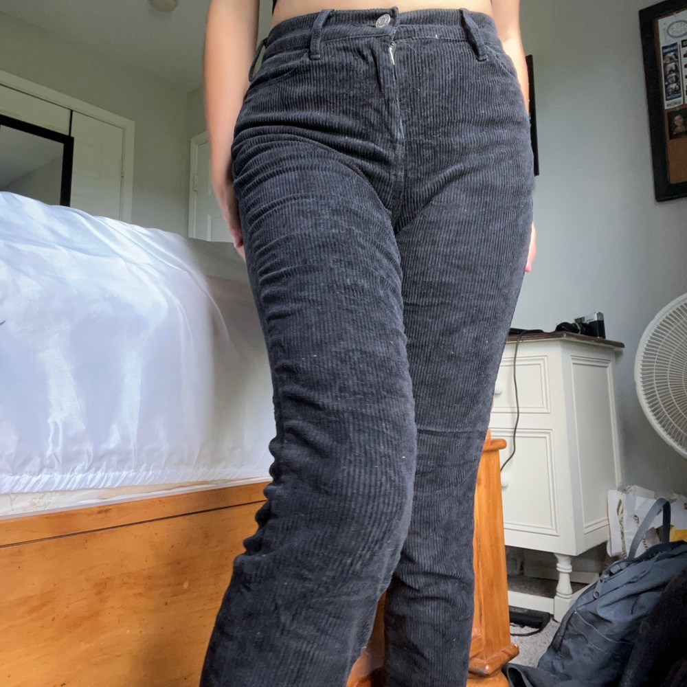 corduroy black skinny jeans